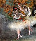 Two Dancers Entering the Stage by Edgar Degas